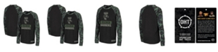 Colosseum Big Boys Black, Camo Wisconsin Badgers OHT Military-Inspired Appreciation Raglan Long Sleeve T-shirt